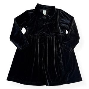 Vintage Gap Kids Black Velvety Dress XS